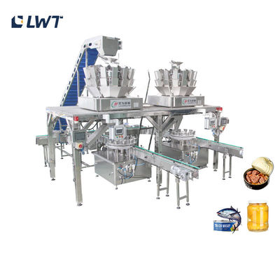 স্বয়ংক্রিয় সার্ডিন ক্যান ফিলিং মেশিন 1.5KW শক্তি খরচ